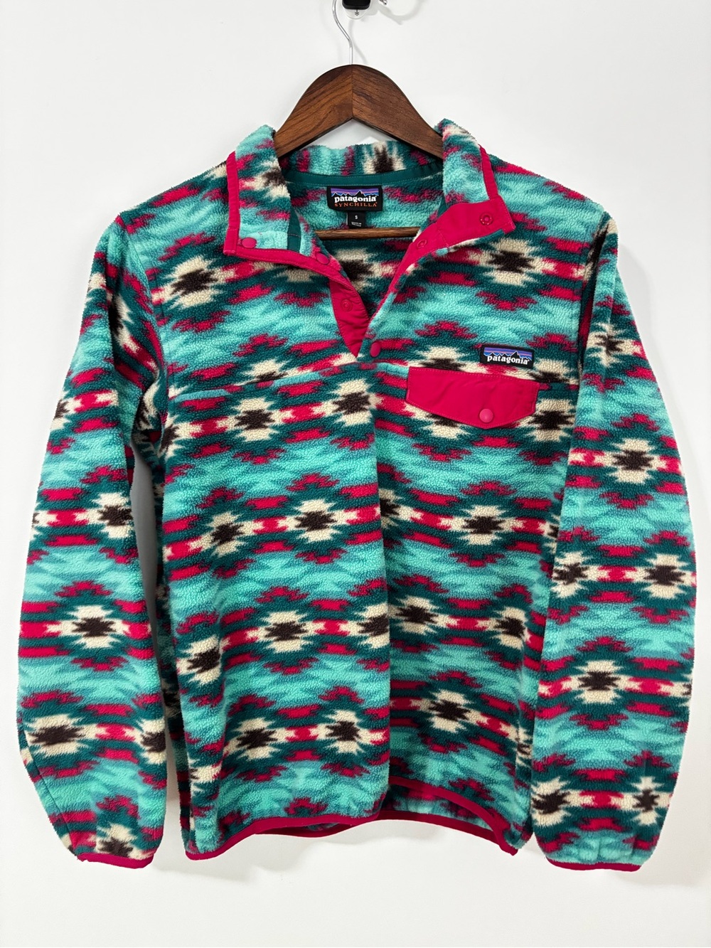 Patagonia Synchilla Snap-T Fleece Pullover Women’s S Southwestern Aztec FA15